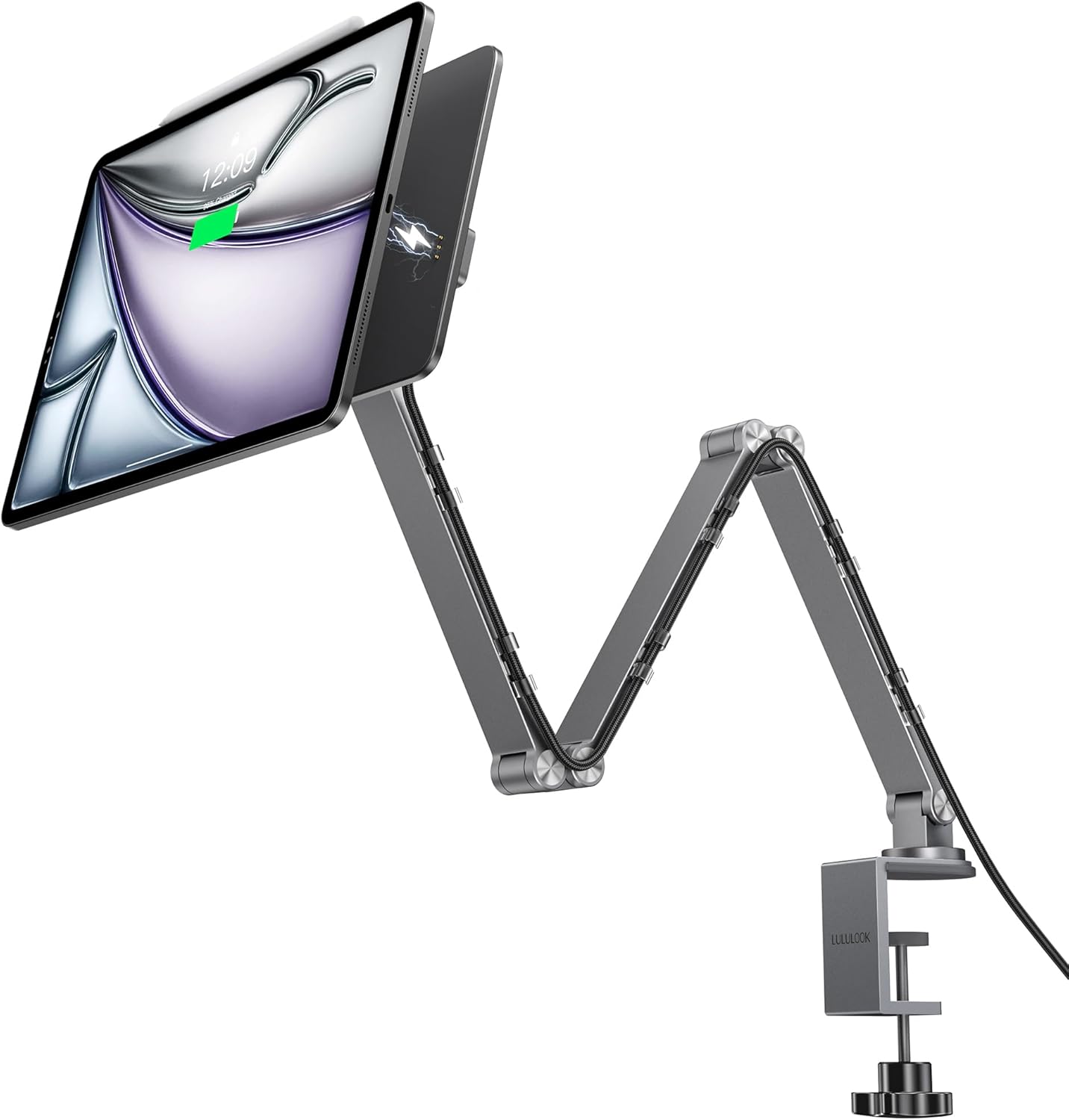 Table Mount Magnetic Charging iPad Stand